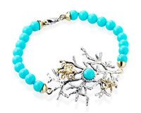 Bracciale Baroni Gioielli Donna in Argento Pasta di turchese B27 - B27